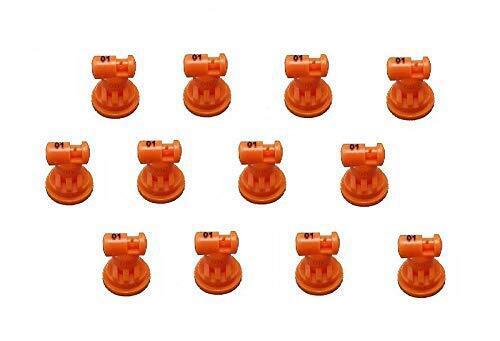 DURAFORCE Pack of 12 - TeeJet Wide Angle Flat Spray Tips Orange 110° Polymer Visiflo