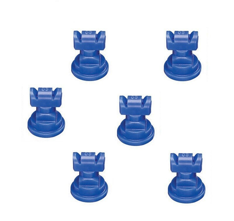 DURAFORCE Pack of 6 - TeeJet TwinJet Flat Spray Tips Blue 110° x 2 Rated @ 0.30 GPM
