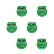 DURAFORCE Pack of 6 - TeeJet Drift Guard Flat Spray Tips Green 80° Polymer w/ SS Insert