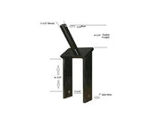 DURAFORCE Tail Wheel Assembly Fits 1.5" Shank x 15-3/8" Tire OD x 4.25 Usable Shaft Length