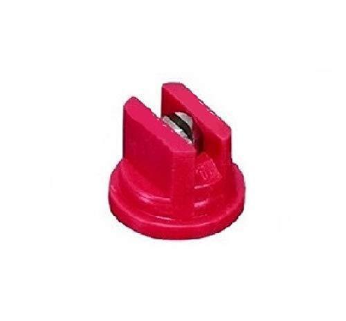 DURAFORCE TeeJet Flat Spray Tip Red 110° Polymer w/ SS Insert Visiflo TP11004VS