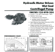 DURAFORCE ACE SS Hydraulic Driven Centrifugal Pump w/ Oasis 1.25" Suction x 1" Discharge
