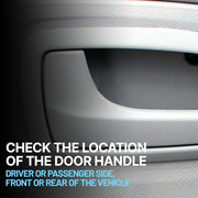 DURAFORCE Interior Door Handle For 97-2000 Dodge Dakota Front or Rear Driver Black Plastic