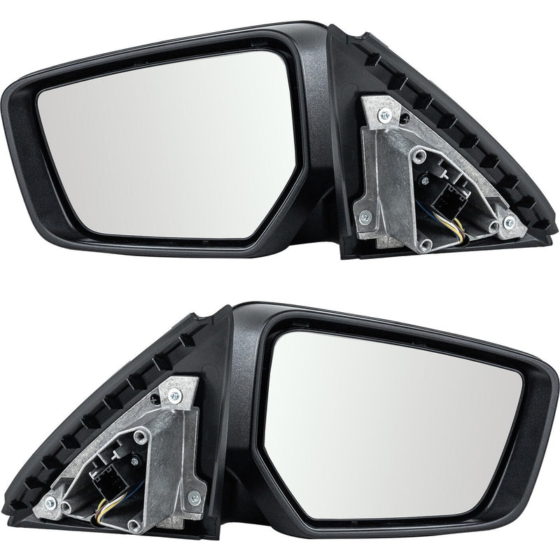 DURAFORCE Mirrors For 2014-2020 Chevrolet Impala LH RH Power Heated Turn Signal Paintable