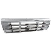 DURAFORCE Grille For 1992-1996 Ford F-150 92-97 Ford F-350 Chrome Shell and Gray Insert