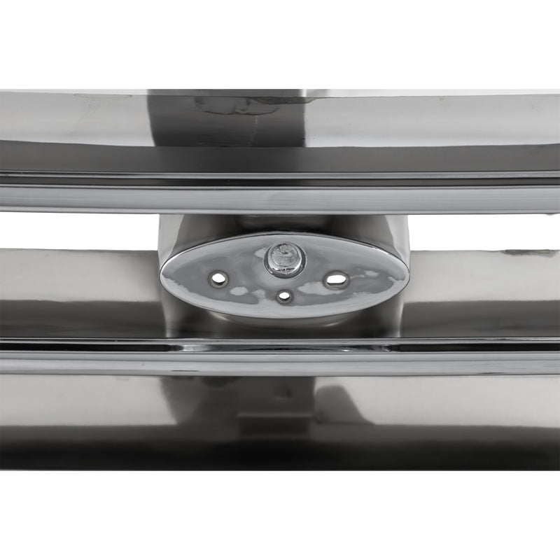 DURAFORCE Grille For 1992-1996 Ford F-150 92-97 Ford F-350 Chrome Shell and Gray Insert