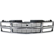 DURAFORCE Grille For 1994-1999 Chevrolet C/K 1500 2500 3500 Pickup Suburban Tahoe Chrome