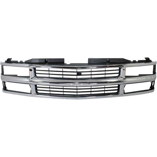 DURAFORCE Grille For 1994-1999 Chevrolet C/K 1500 2500 3500 Pickup Suburban Tahoe Chrome