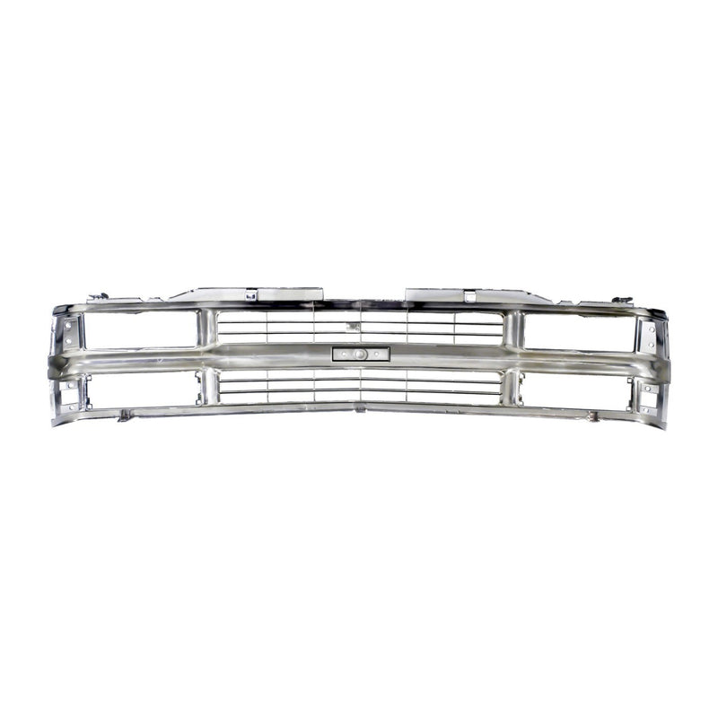 DURAFORCE Grille For 1994-1999 Chevrolet C/K 1500 2500 3500 Pickup Suburban Tahoe Chrome