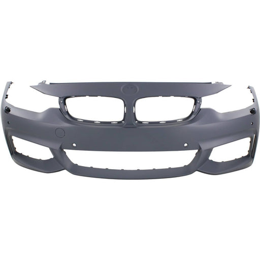 DURAFORCE Front Bumper Cover For 14-16 BMW 428i 435i 17-20 430i Primed with Fog Lamp Holes