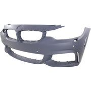 DURAFORCE Front Bumper Cover For 14-16 BMW 428i 435i 17-20 430i Primed with Fog Lamp Holes