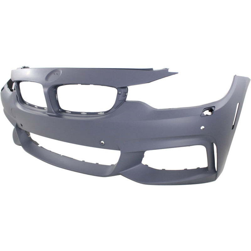DURAFORCE Front Bumper Cover For 14-16 BMW 428i 435i 17-20 430i Primed with Fog Lamp Holes