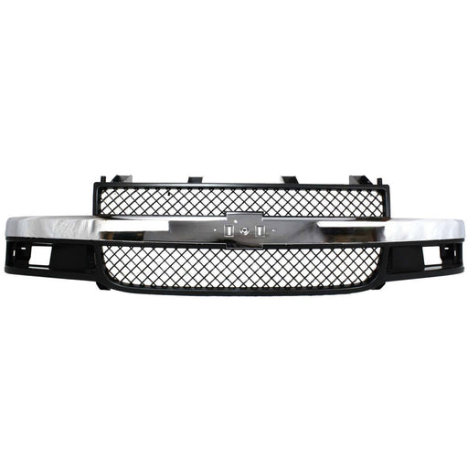 DURAFORCE Grille Assembly For 03-23 Chevrolet Express 3500 2500 03-14 GMC Savana 1500 Gray
