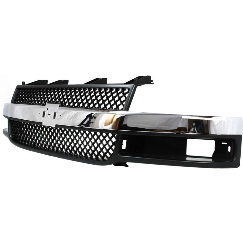 DURAFORCE Grille Assembly For 03-23 Chevrolet Express 3500 2500 03-14 GMC Savana 1500 Gray