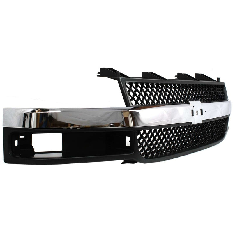 DURAFORCE Grille Assembly For 03-23 Chevrolet Express 3500 2500 03-14 GMC Savana 1500 Gray
