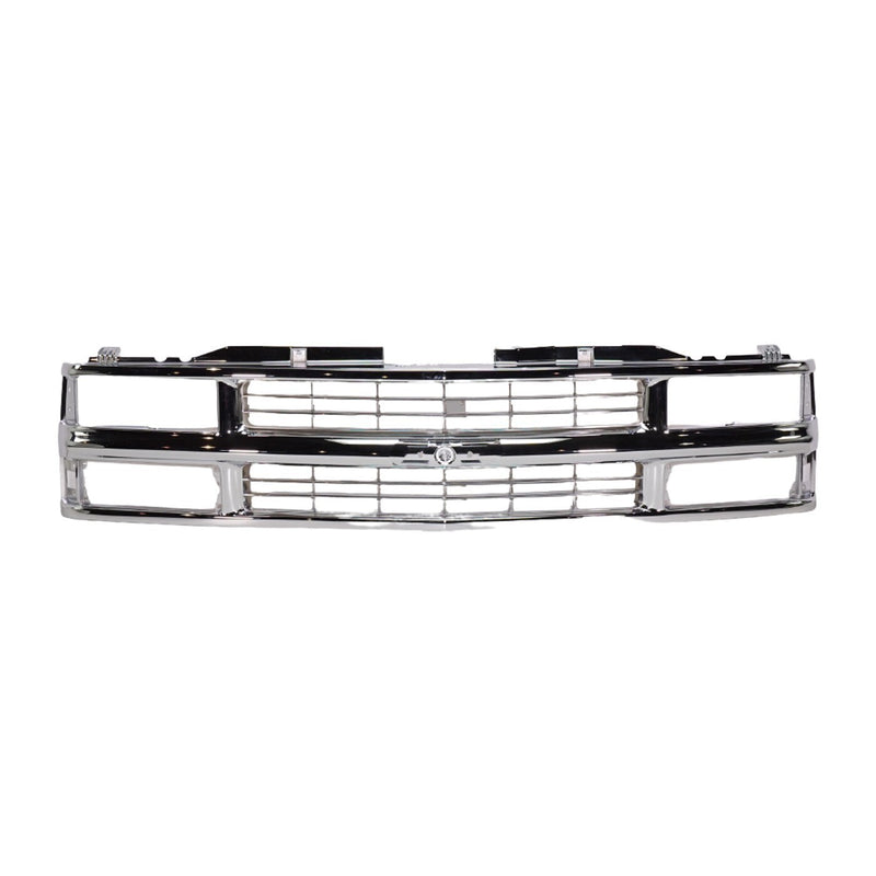 DURAFORCE Grille Assembly Chrome For 1994-1999 Chevrolet C1500 K1500 1995-1999 Tahoe