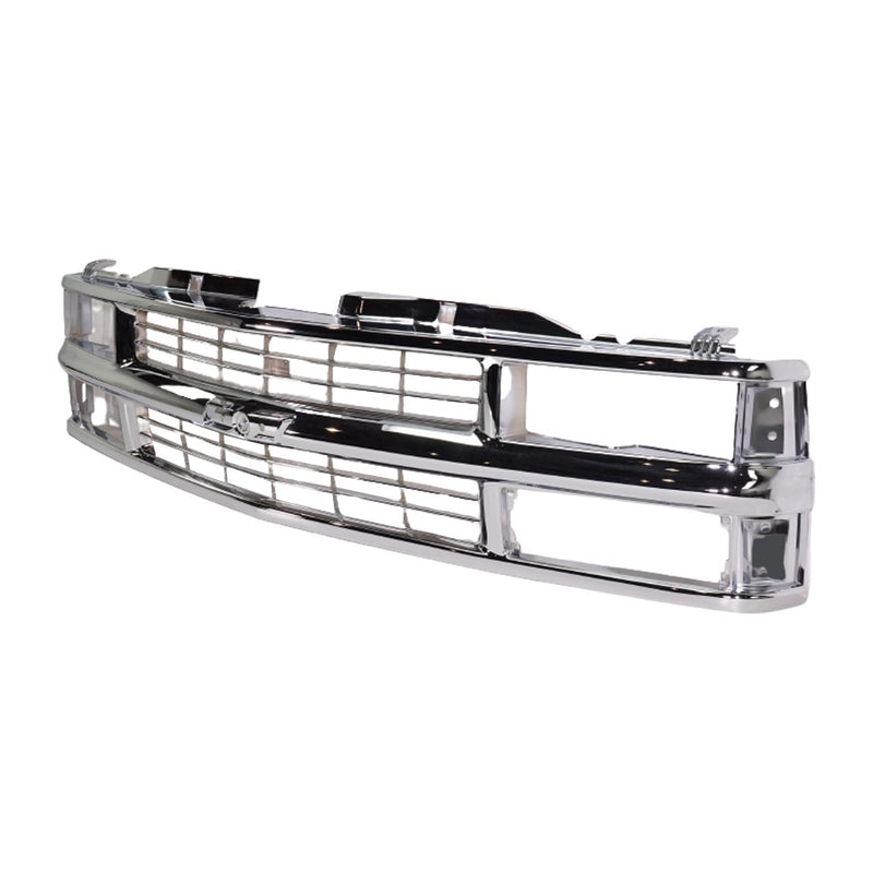 DURAFORCE Grille Assembly Chrome For 1994-1999 Chevrolet C1500 K1500 1995-1999 Tahoe