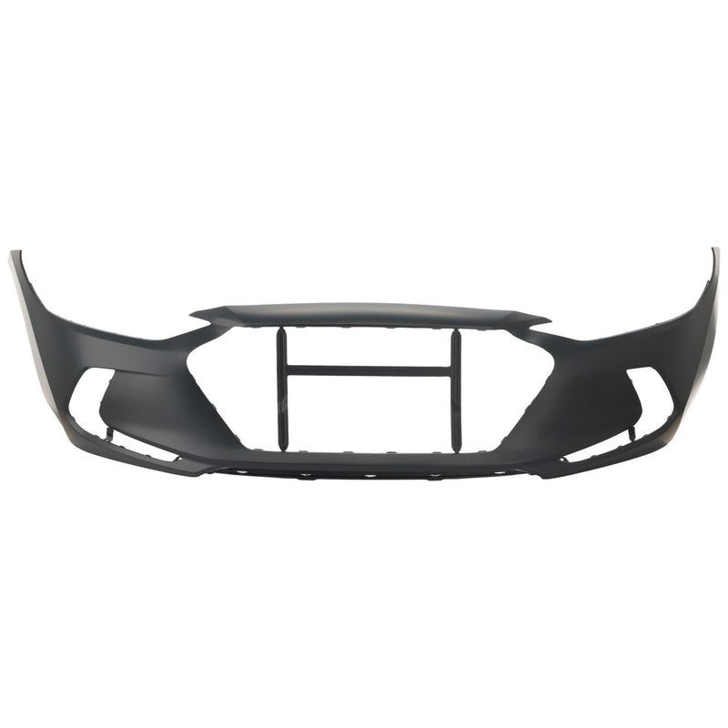 DURAFORCE Front Bumper Cover For 2017-2018 Hyundai Elantra Primed Built 86510F3000