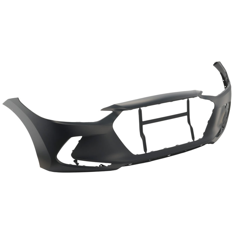 DURAFORCE Front Bumper Cover For 2017-2018 Hyundai Elantra Primed Built 86510F3000