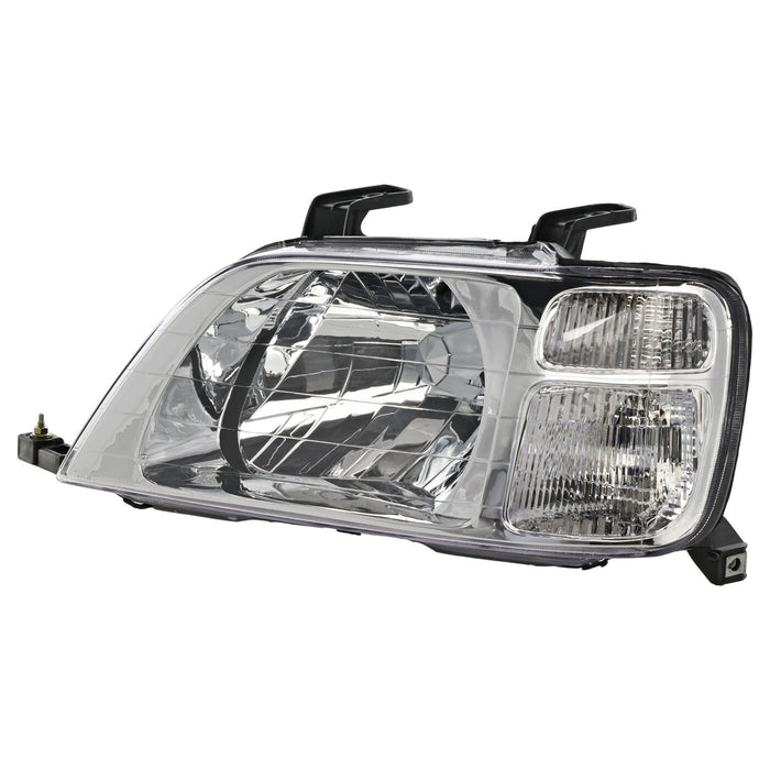 DURAFORCE Driver and Passenger Side Headlights For Honda CR-V 1997-2001 Halogen EX LX SE
