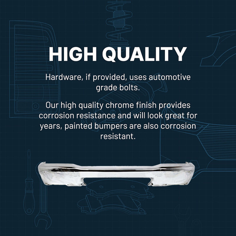 DURAFORCE Front Bumper Face Bar Chrome For 2001-2004 Toyota Tacoma