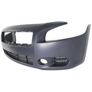 DURAFORCE Front Bumper Cover For 2009-2014 Nissan Maxima w/ fog lamp holes Primed