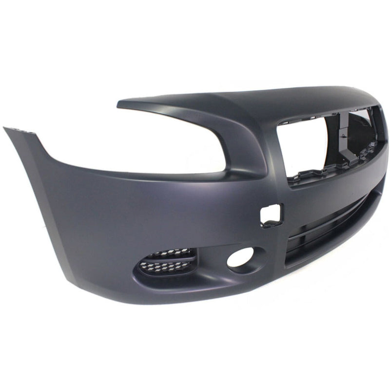 DURAFORCE Front Bumper Cover For 2009-2014 Nissan Maxima w/ fog lamp holes Primed