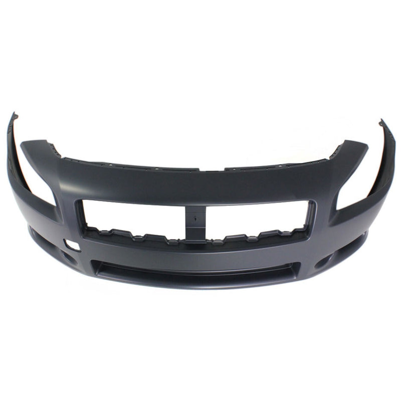 DURAFORCE Front Bumper Cover For 2009-2014 Nissan Maxima w/ fog lamp holes Primed