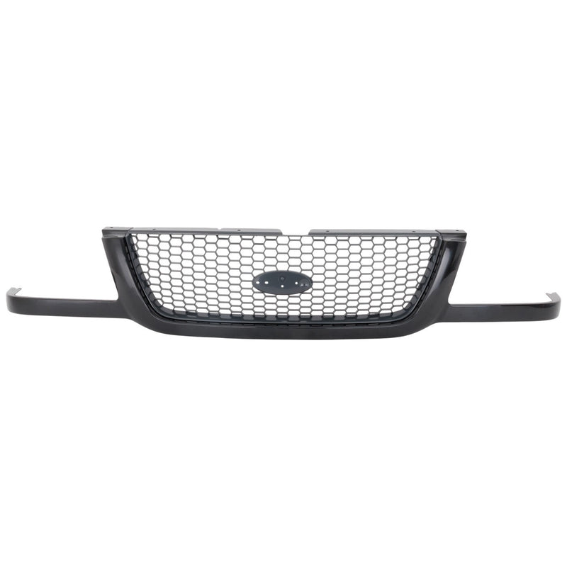 DURAFORCE Grille Assembly For 01-03 Ford Ranger Painted Black Shell With Emblem Provision