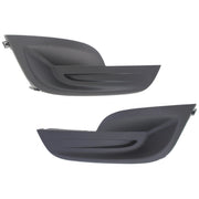 DURAFORCE Fog Light Cover Set For 2013-2015 Nissan Altima Front Driver and Passenger Black