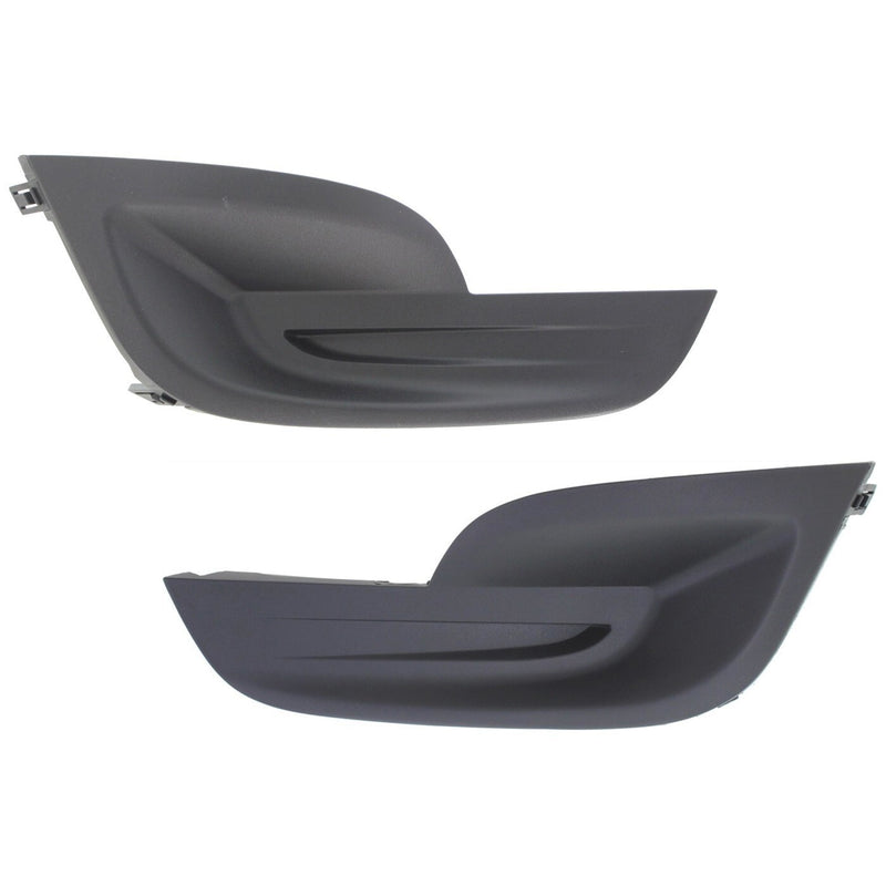 DURAFORCE Fog Light Cover Set For 2013-2015 Nissan Altima Front Driver and Passenger Black
