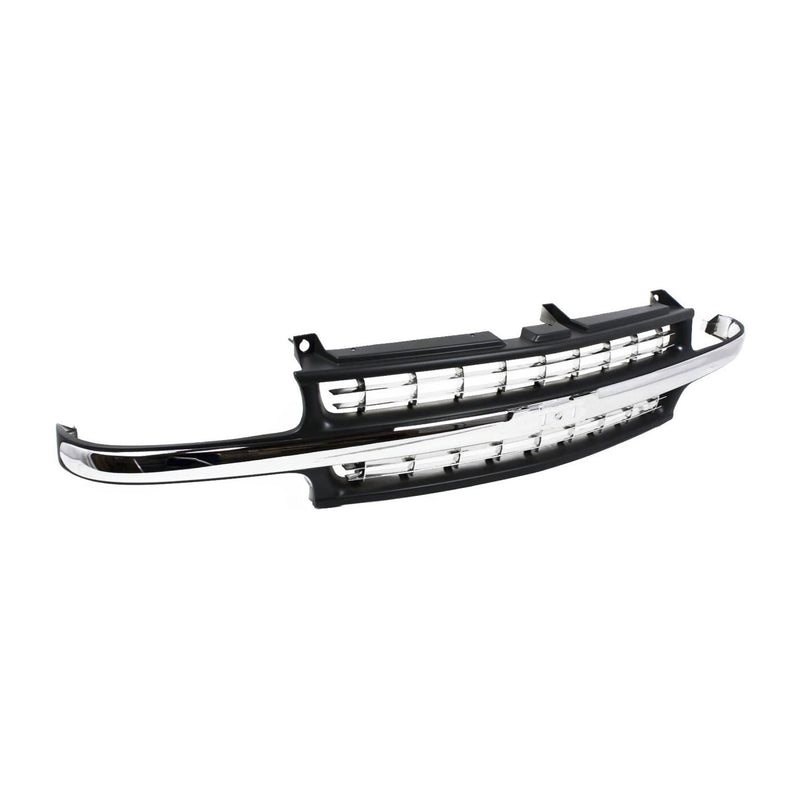 DURAFORCE Grille For 99-2002 Chevrolet Silverado 1500 2000-2006 Tahoe Black Plastic