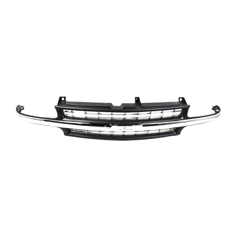 DURAFORCE Grille For 99-2002 Chevrolet Silverado 1500 2000-2006 Tahoe Black Plastic