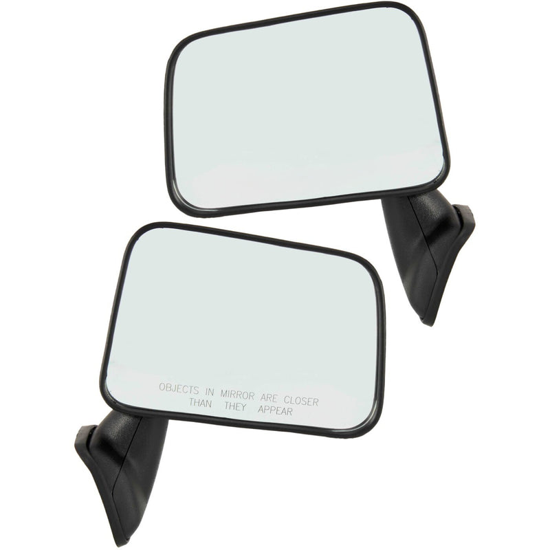 DURAFORCE Set Of 2 Mirror Manual For 1987-1995 Toyota Pickup Manual Textured Black