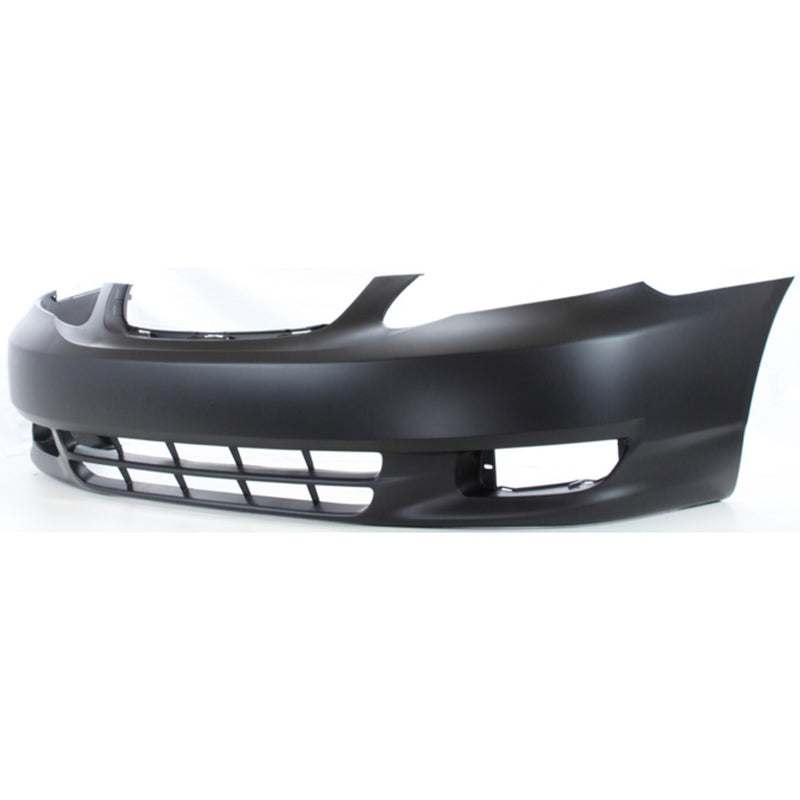 DURAFORCE Front Bumper Cover For 2003-04 Toyota Corolla Sedan Primed With Fog Light Holes