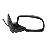 DURAFORCE Side View Mirrors Power Heated Smooth Black with Puddle Pair For 00-02 Chevy GMC