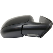 DURAFORCE Side View Mirrors Power Heated Smooth Black with Puddle Pair For 00-02 Chevy GMC