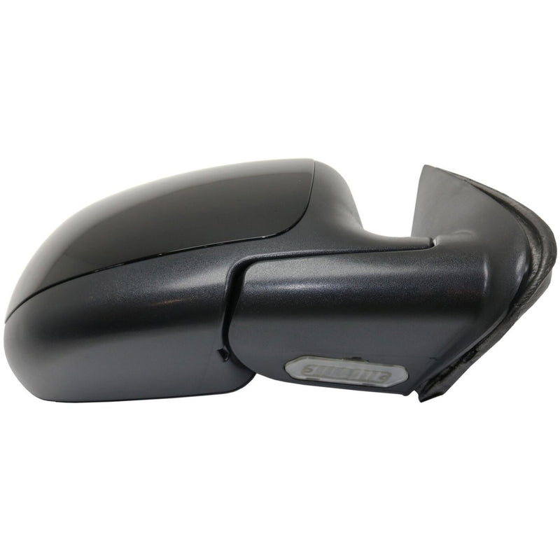 DURAFORCE Side View Mirrors Power Heated Smooth Black with Puddle Pair For 00-02 Chevy GMC
