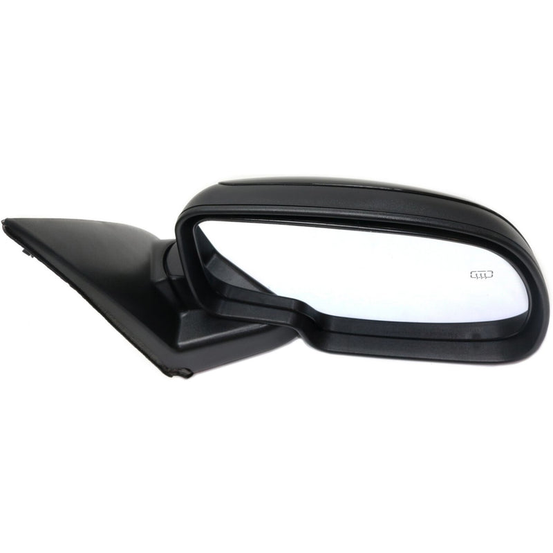 DURAFORCE Side View Mirrors Power Heated Smooth Black with Puddle Pair For 00-02 Chevy GMC