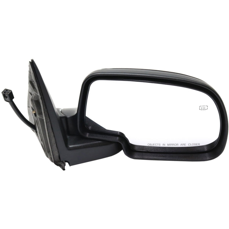 DURAFORCE Side View Mirrors Power Heated Smooth Black with Puddle Pair For 00-02 Chevy GMC