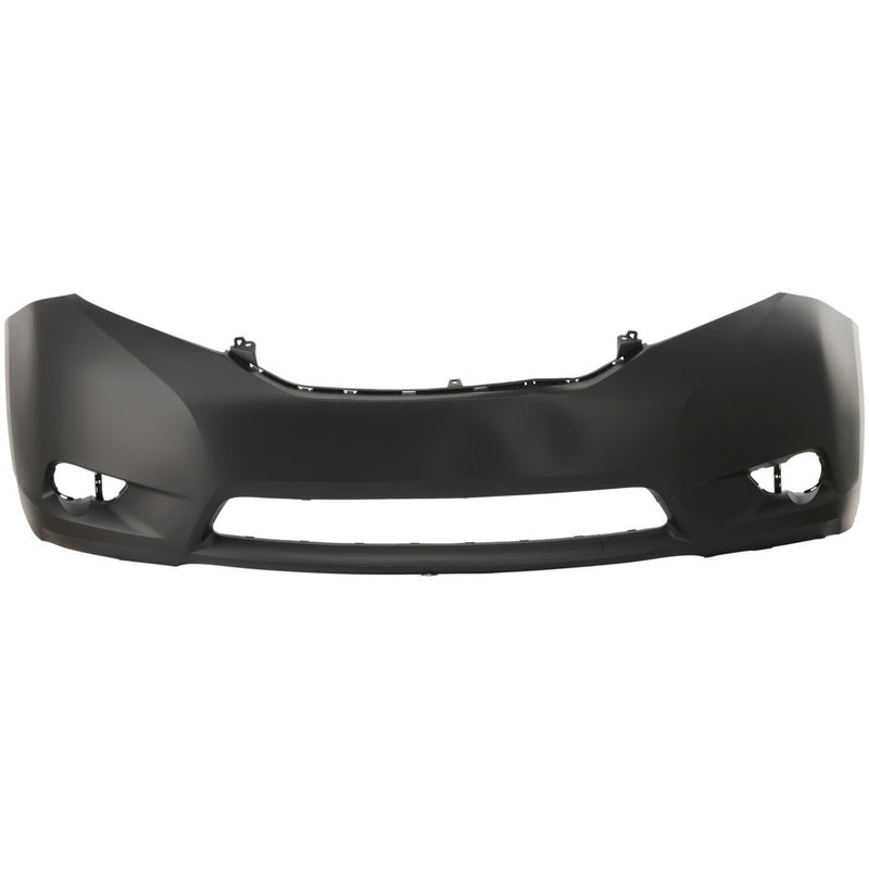 DURAFORCE Front Bumper Cover Primed For 2011-2017 Toyota Sienna BASE LE XLE