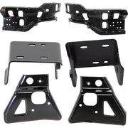 DURAFORCE Bumper Face Bar Brackets Retainer Mounting Braces Set of 6 Inner Interior Inside