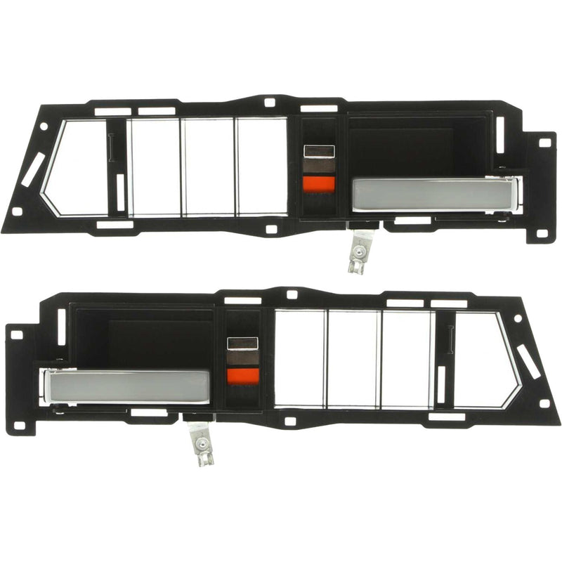 DURAFORCE Front Interior Door Handle Set For 1988-1994 Chevy GMC C1500 K1500 Chrome Lever