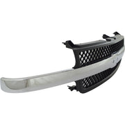 DURAFORCE Grille Assembly Black with Chrome Center Bar For 2001-02 Silverado 2500 HD 3500
