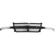 DURAFORCE Grille Assembly Black with Chrome Center Bar For 2001-02 Silverado 2500 HD 3500