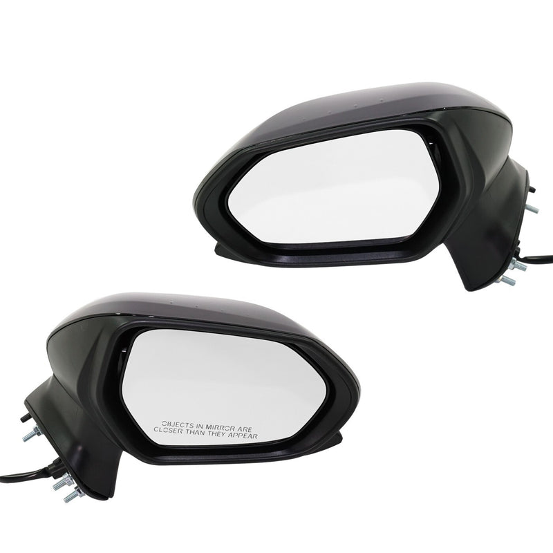 DURAFORCE Power Mirrors For 2018-2021 Toyota Camry Driver and Passenger Side Paintable