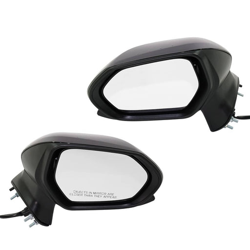 DURAFORCE Power Mirrors For 2018-2021 Toyota Camry Driver and Passenger Side Paintable