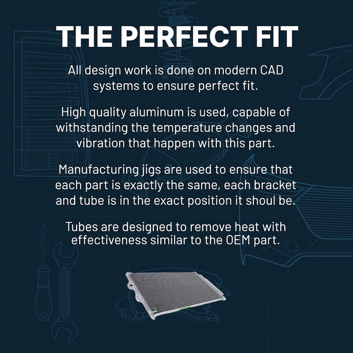 DURAFORCE AC Condenser For 2012-2017 Toyota Camry 2013-2018 Avalon Lexus ES350 TO3030323