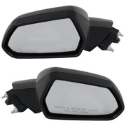 DURAFORCE Mirrors Set of 2 Driver & Passenger Side for Chevy Coupe Left Right Camaro Pair
