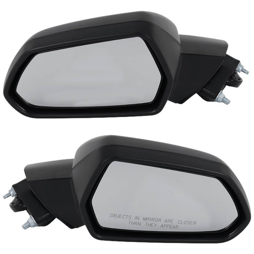 DURAFORCE Mirrors Set of 2 Driver & Passenger Side for Chevy Coupe Left Right Camaro Pair